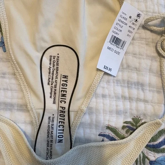 Pacsun Off-white ivory bikini bottom size M Ecovero - Picture 4 of 5